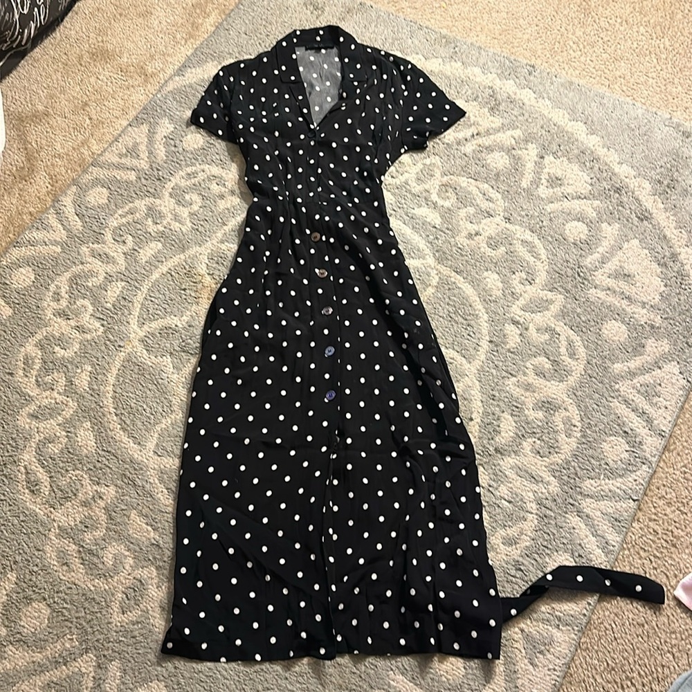 Long dotted dress